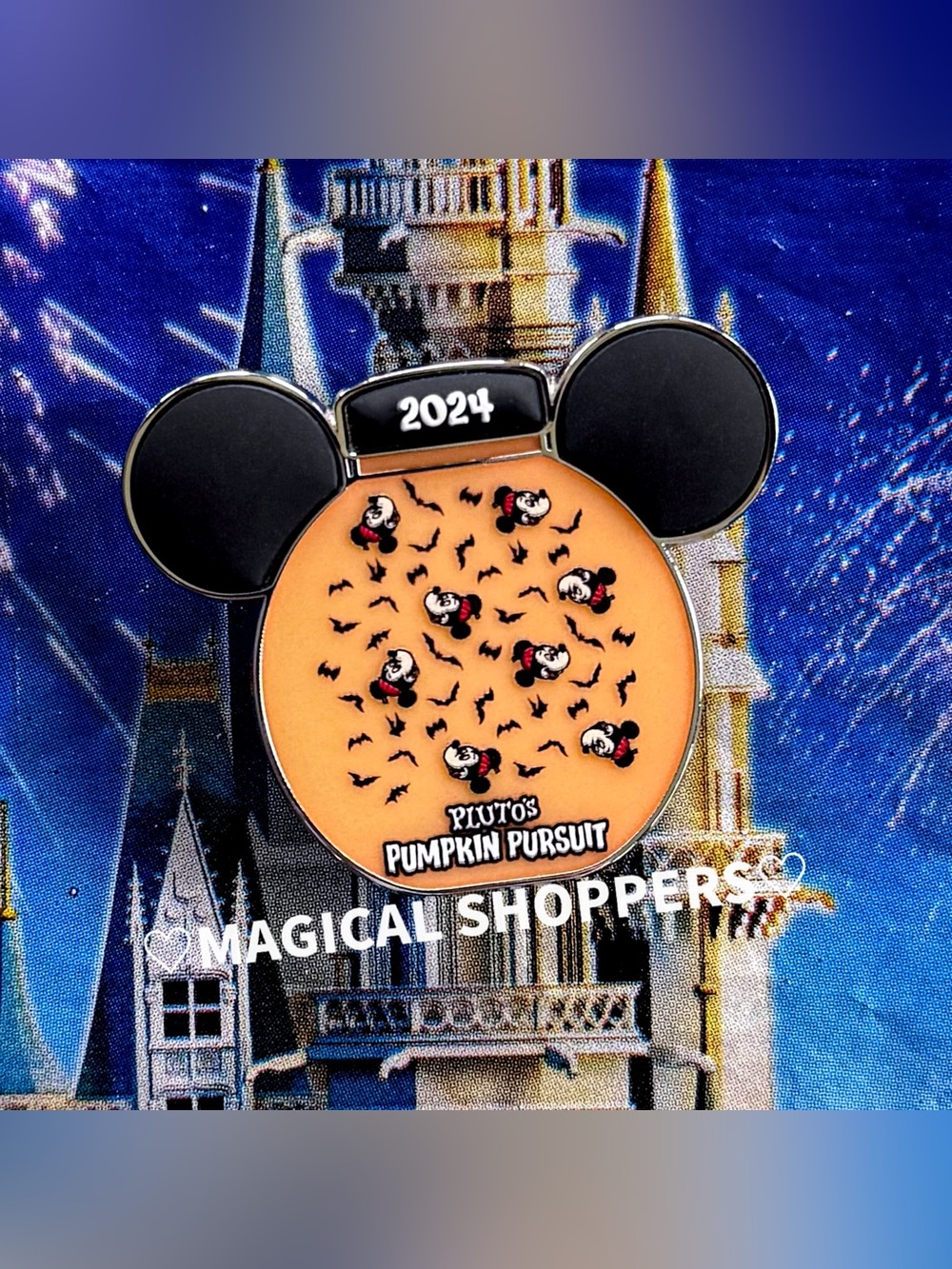 Disney Parks Halloween Pluto’s Pumpkin Pursuit LR Pin Mickey Mouse